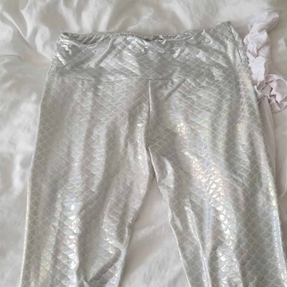 Hologram mermid tights